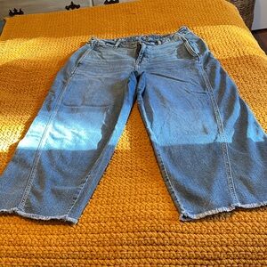 a.n.a Light Blue Wide-Leg Jeans